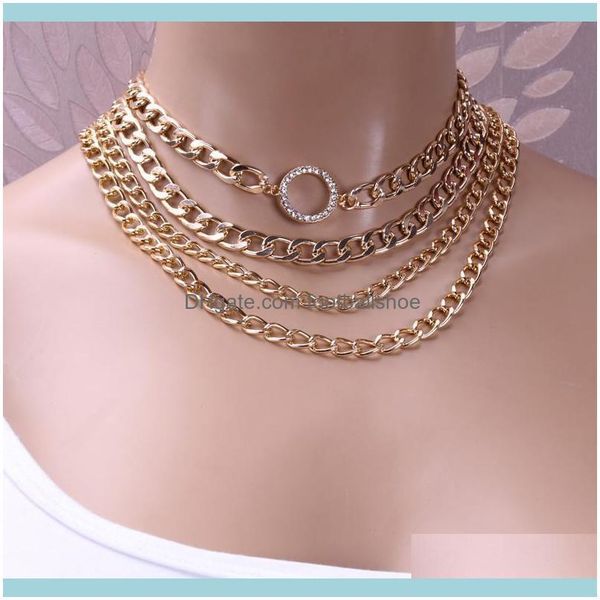 necklaces & pendants jewelryeuropean and american fashion ol ladies trend party alloy thick chain circle diamond multi-layer zircon necklace, Silver
necklaces & pendants jewelryeuropean and american fashion ol ladies trend party alloy thick chain circle diamond multi-layer zircon necklace, Silver