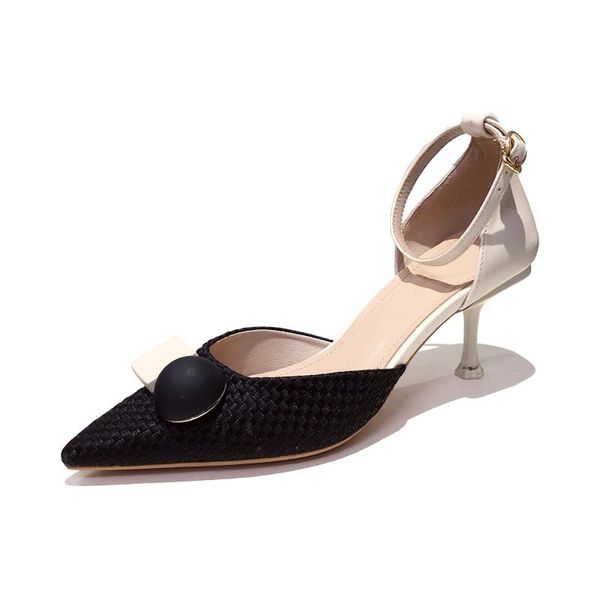 dress shoes work women's high heels pointed toe non-slip shallow mouth stiletto girly casual 6cm heel women sandals, Black
dress shoes work women's high heels pointed toe non-slip shallow mouth stiletto girly casual 6cm heel women sandals, Black