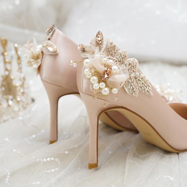 dress shoes wedding women's 2021 bridal champagne bridesmaid high heels thin heeled silk fabrics crystal, Black
dress shoes wedding women's 2021 bridal champagne bridesmaid high heels thin heeled silk fabrics crystal, Black