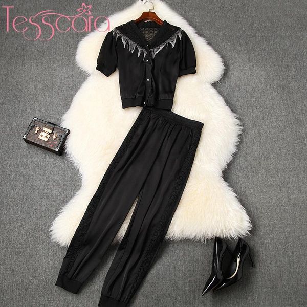 women runway tassel designer elegant pant suit set white party two-piece suits lace patchwork pants sets women's two piece
women runway tassel designer elegant pant suit set white party two-piece suits lace patchwork pants sets women's two piece
