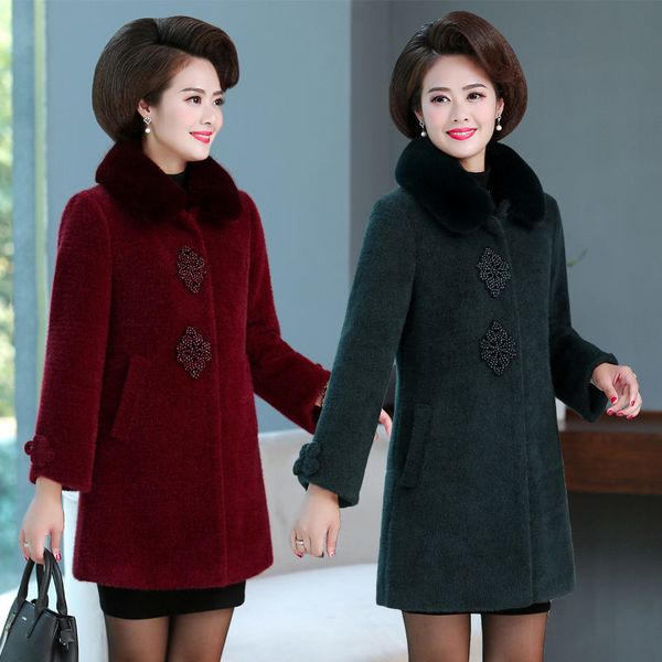 5xl middle-aged clothes imitation of mink women's coats autumn padded wool coat with beads fashionable jacket f2861 kkig, Black;brown
5xl middle-aged clothes imitation of mink women's coats autumn padded wool coat with beads fashionable jacket f2861 kkig, Black;brown