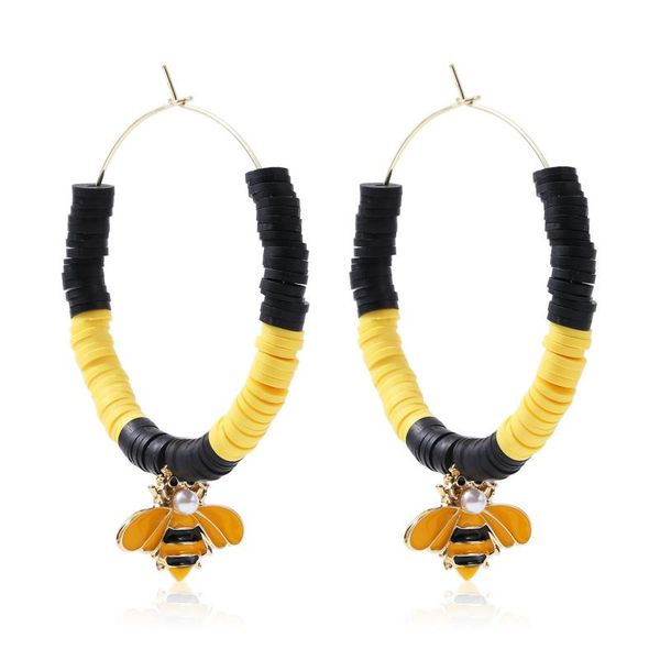 hoop & huggie 2021 women earrings bohemian flat round polymer clay loose spacer beads circled statement jewelry gift, Golden;silver
hoop & huggie 2021 women earrings bohemian flat round polymer clay loose spacer beads circled statement jewelry gift, Golden;silver