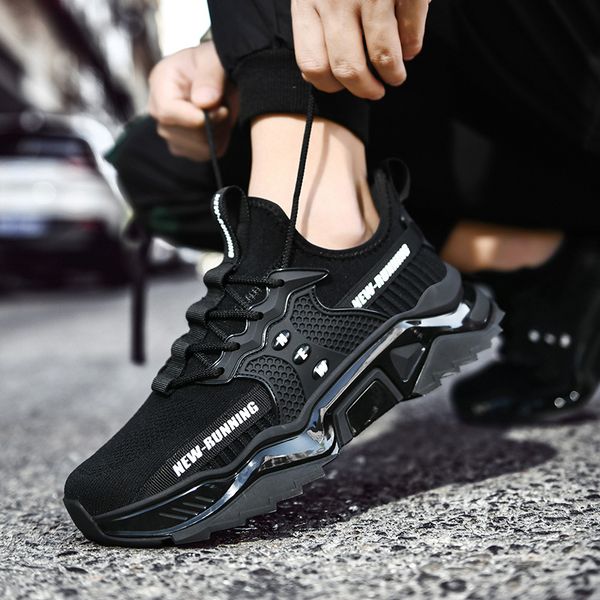 Trendy Mens Mesh Breathable Casual Shoes Lace-up Lightweight Sports Shoes Comfortable Non-slip Basketball Shoes Chaussure Homme, Black
Trendy Mens Mesh Breathable Casual Shoes Lace-up Lightweight Sports Shoes Comfortable Non-slip Basketball Shoes Chaussure Homme, Black