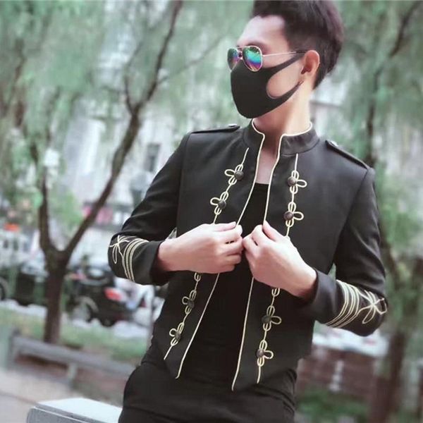 men's jackets spring autumn england style vintage mens slim fit long sleeveless double breasted stand collar fashion male short coats, Black;brown
men's jackets spring autumn england style vintage mens slim fit long sleeveless double breasted stand collar fashion male short coats, Black;brown