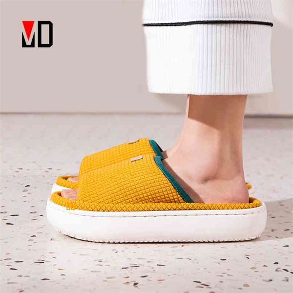 mo dou spring home cotton slippers all season flip flops eva hemp indoor women couples men thick sole japanese style 210903, Black
mo dou spring home cotton slippers all season flip flops eva hemp indoor women couples men thick sole japanese style 210903, Black