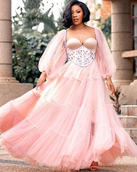 2021 plus size arabic aso ebi pink lace prom dresses long sleeves a-line tulle evening formal party second reception bridesmaid gowns dress, Black
2021 plus size arabic aso ebi pink lace prom dresses long sleeves a-line tulle evening formal party second reception bridesmaid gowns dress, Black