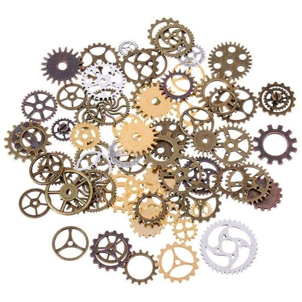 keychains 120 grams of antique bronze retro key steampunk gear charm pendant clock wheel jewelry production supplies, acc, Silver
keychains 120 grams of antique bronze retro key steampunk gear charm pendant clock wheel jewelry production supplies, acc, Silver