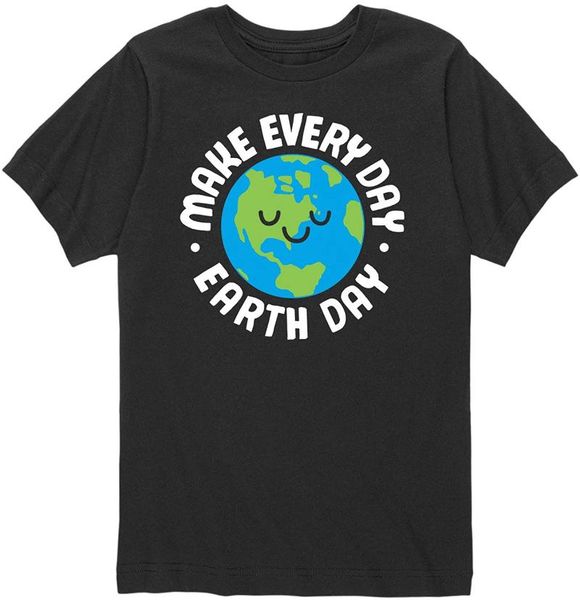 men's t-shirts make every day earth - youth short sleeve t-shirt, White;black 
men's t-shirts make every day earth - youth short sleeve t-shirt, White;black