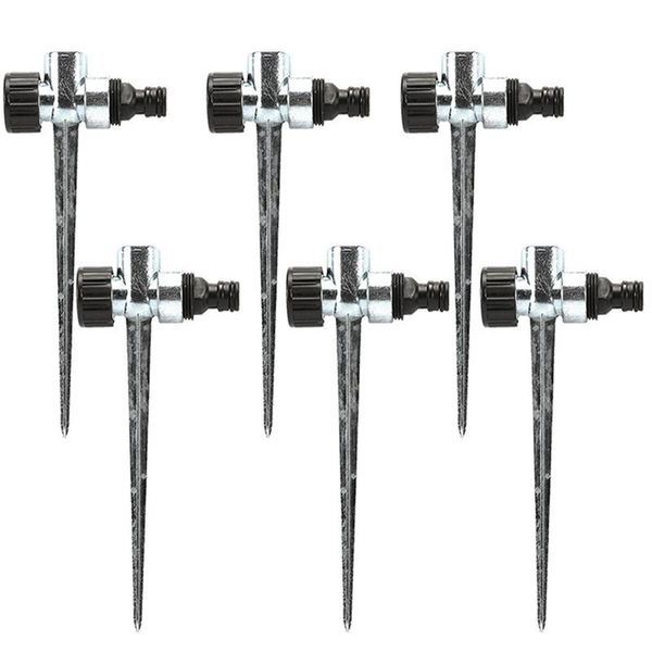 watering equipments 6pcs 1/2 inch zinc flow thru lawn sprinkler spike base, sprinklers for yard, and grass irrigation
watering equipments 6pcs 1/2 inch zinc flow thru lawn sprinkler spike base, sprinklers for yard, and grass irrigation