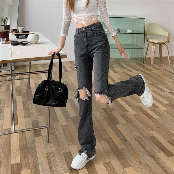 women's jeans vintage high waist women wide lege denim clothing pants mom full length streetwear hole gray harajuku straight, Blue
women's jeans vintage high waist women wide lege denim clothing pants mom full length streetwear hole gray harajuku straight, Blue