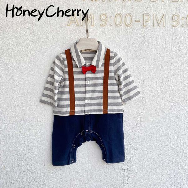 spring/summer boy's baby romper striped romper jumpsuit baby girl pography outfits baby boy clothes 210701, Blue
spring/summer boy's baby romper striped romper jumpsuit baby girl pography outfits baby boy clothes 210701, Blue