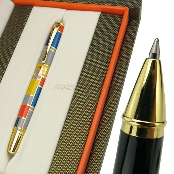 ballpoint pens hero 767 art series red blue yellow colorful squares roller ball pen gold trim professional office stationery writing, Blue;orange
ballpoint pens hero 767 art series red blue yellow colorful squares roller ball pen gold trim professional office stationery writing, Blue;orange