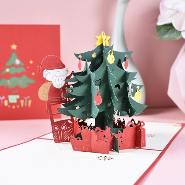 greeting cards 3d -up christmas tree santa card xmas year postcards invitations with envelope
greeting cards 3d -up christmas tree santa card xmas year postcards invitations with envelope
