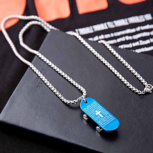 pendant necklaces skateboard shoelace wheel necklace cross man personality student couple hip hop versatile, Silver
pendant necklaces skateboard shoelace wheel necklace cross man personality student couple hip hop versatile, Silver