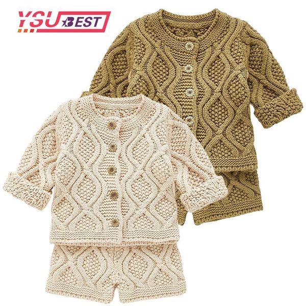 clothing sets toddler girls boys suit twist autumn children baby knit sweater cardigan + shorts clothes, White
clothing sets toddler girls boys suit twist autumn children baby knit sweater cardigan + shorts clothes, White