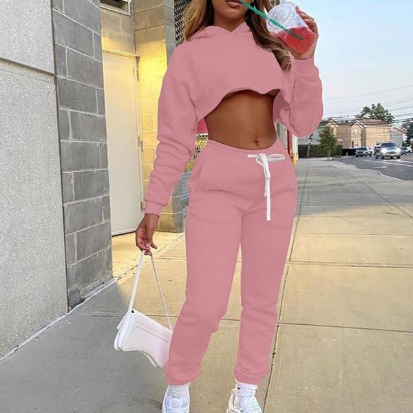 women's two piece pants fashion sportwear pant sets short sweatshirts + drawstring waist sport for women tracksuit 2021 chandals mujer, White
women's two piece pants fashion sportwear pant sets short sweatshirts + drawstring waist sport for women tracksuit 2021 chandals mujer, White