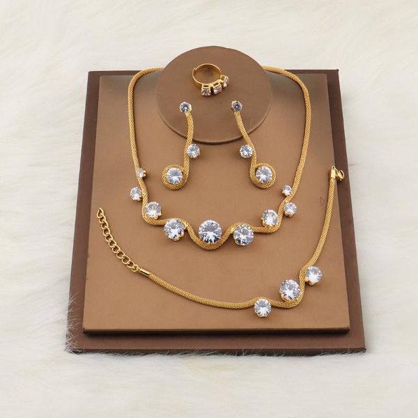 earrings & necklace women luxury crystal eardrop sets fashion christmas party gifts rings bracelet jewellry wholesale dropship, Silver
earrings & necklace women luxury crystal eardrop sets fashion christmas party gifts rings bracelet jewellry wholesale dropship, Silver