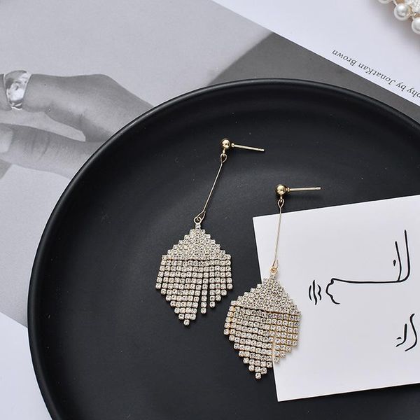 simple long tassel exaggeration geometric rhinestone drop earrings for women girl fashion jewelry accessories dangle & chandelier, Silver
simple long tassel exaggeration geometric rhinestone drop earrings for women girl fashion jewelry accessories dangle & chandelier, Silver