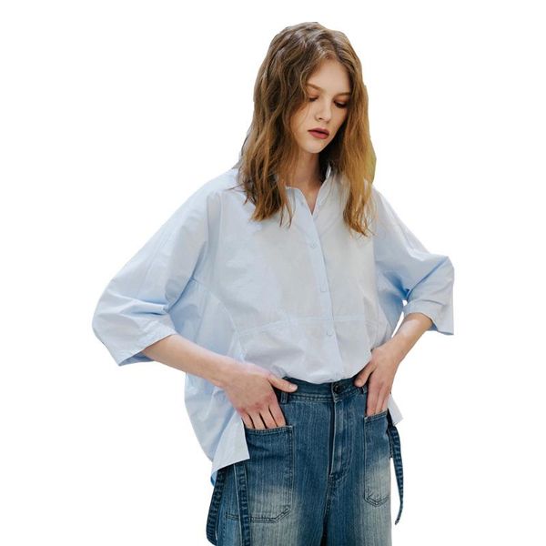 women's blouses & shirts recommended by madame stand collar handsome versatile cotton shirt women spring and summer loose show thin coa, White
women's blouses & shirts recommended by madame stand collar handsome versatile cotton shirt women spring and summer loose show thin coa, White