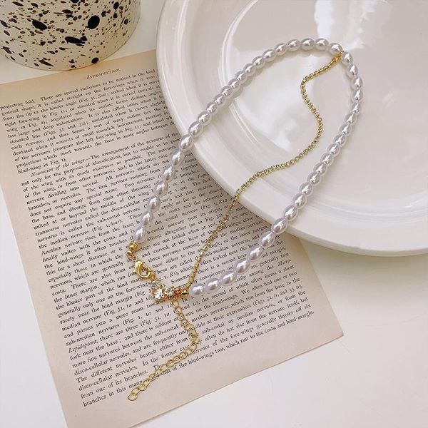 chokers natural special shaped imitation pearls necklace gentle millet grains clavicle chain female for women jewelry, Golden;silver
chokers natural special shaped imitation pearls necklace gentle millet grains clavicle chain female for women jewelry, Golden;silver