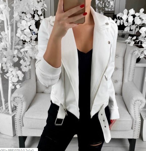 women's jackets autumn womens zipper lapel biker coat female casual loose long sleeve outcoat fashion outwear clothes plus size lxxt, Black;brown
women's jackets autumn womens zipper lapel biker coat female casual loose long sleeve outcoat fashion outwear clothes plus size lxxt, Black;brown