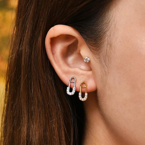 stud 2021 trendy geometric gold/silver color safety pin earrings fashion cz crystal small for women party jewelry, Golden;silver
stud 2021 trendy geometric gold/silver color safety pin earrings fashion cz crystal small for women party jewelry, Golden;silver