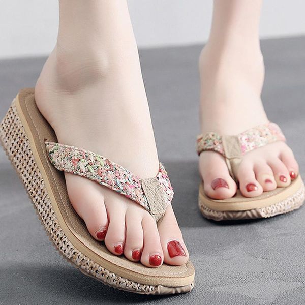 slippers flip flops summer women woman fashion non-slip platform wedges 2021 ladies comfortable open toe shoes, Black
slippers flip flops summer women woman fashion non-slip platform wedges 2021 ladies comfortable open toe shoes, Black