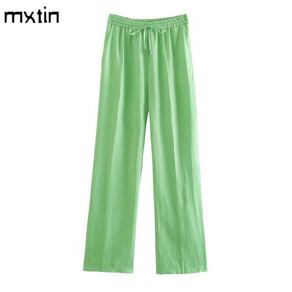 women's pants & capris mxtin 2021 women spring fashion solid straight vintage elastic waist drawstring tie side pockets female ankle tr, Black;white
women's pants & capris mxtin 2021 women spring fashion solid straight vintage elastic waist drawstring tie side pockets female ankle tr, Black;white