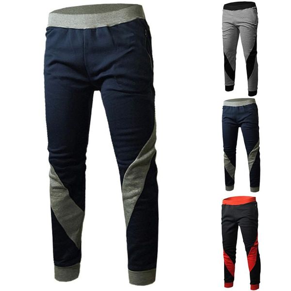 men's pants mens joggers casual stretch color patchwork slim fit trousers gym sports running jogger bottoms pantalones de hombre, Black
men's pants mens joggers casual stretch color patchwork slim fit trousers gym sports running jogger bottoms pantalones de hombre, Black