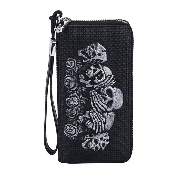 wallets punk men genuine leather women pattern purses vintage cowhide money bag long wallet female clutch cartera, Red;black
wallets punk men genuine leather women pattern purses vintage cowhide money bag long wallet female clutch cartera, Red;black