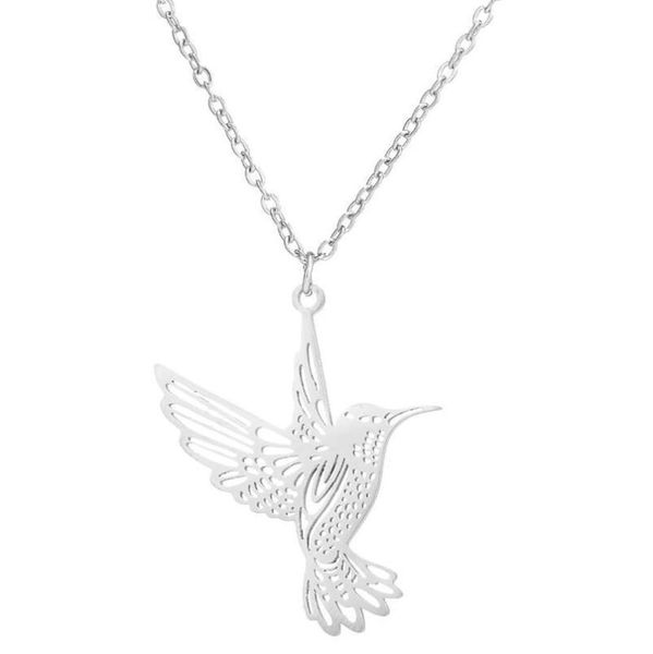 pendant necklaces arrivel fashion stainless steel hummingbird collarbone chain short bird pattern simple necklace for women, Silver
pendant necklaces arrivel fashion stainless steel hummingbird collarbone chain short bird pattern simple necklace for women, Silver