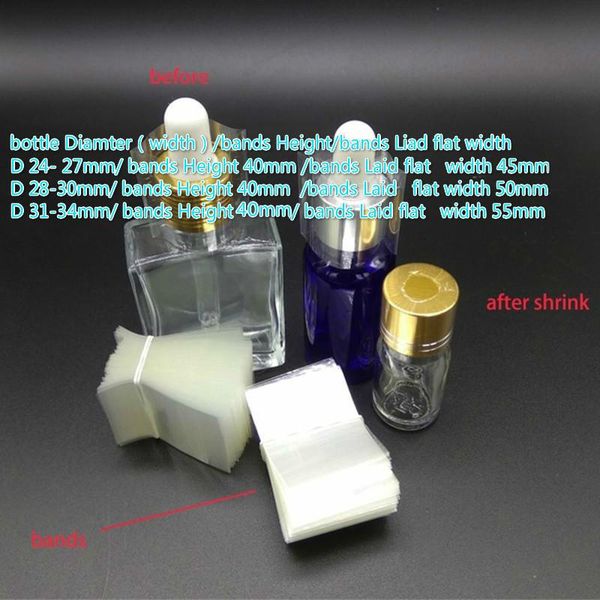 food savers & storage containers 400pcs/lot cap heat shrink bands for essential oil bottles-laid flat width 45-55mm hight 40mm bottle 24-35m
food savers & storage containers 400pcs/lot cap heat shrink bands for essential oil bottles-laid flat width 45-55mm hight 40mm bottle 24-35m
