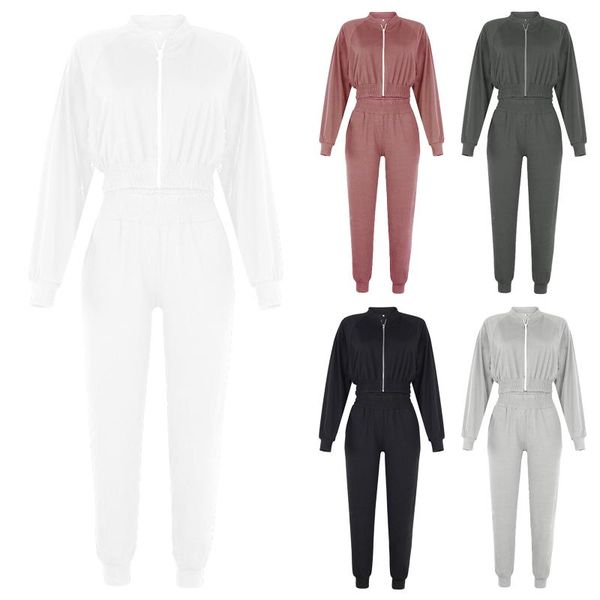 running sets women two-piece clothes set, solid color zipper open front crop and high waist pants, s/ m/ / xl, Black;blue
running sets women two-piece clothes set, solid color zipper open front crop and high waist pants, s/ m/ / xl, Black;blue