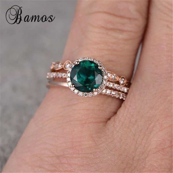 wedding rings bamos vintage green zircon engagement ring set rose gold filled stackable for women luxury jewelry bridal sets, Slivery;golden
wedding rings bamos vintage green zircon engagement ring set rose gold filled stackable for women luxury jewelry bridal sets, Slivery;golden