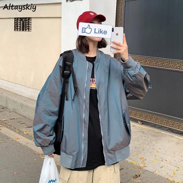 women's jackets basic women spring drop-shoulder oversize zipper streetwear hip-hop ulzzang all-match stand collar bomber outwear femal, Black;brown
women's jackets basic women spring drop-shoulder oversize zipper streetwear hip-hop ulzzang all-match stand collar bomber outwear femal, Black;brown