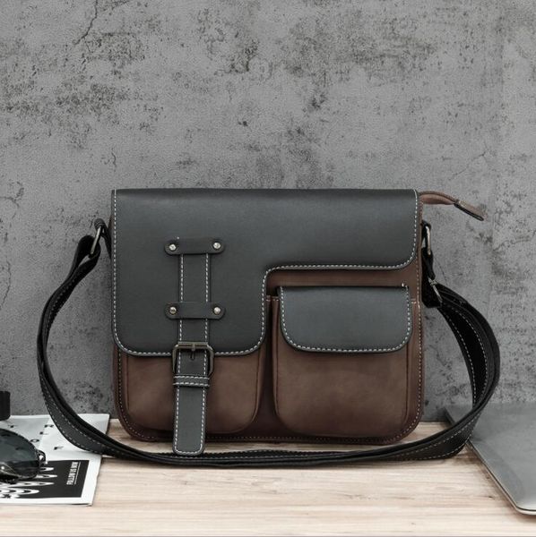 factory outlet mens shoulder bags retro frosted leather mailman bag multifunctional pocket decoration men backpack outdoor leisure fashion h
factory outlet mens shoulder bags retro frosted leather mailman bag multifunctional pocket decoration men backpack outdoor leisure fashion h
