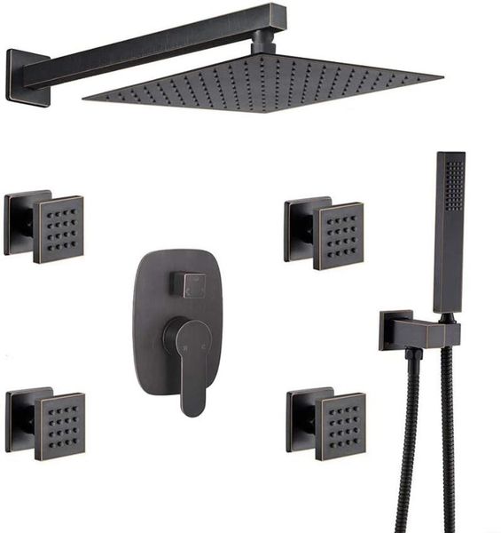 inch wall mount rainfall shower faucet system with 4 pcs body spray mixer set, oil rubbed bronze finish bathroom sets
inch wall mount rainfall shower faucet system with 4 pcs body spray mixer set, oil rubbed bronze finish bathroom sets