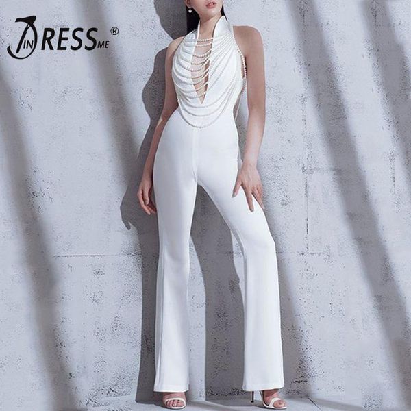 women's jumpsuits & rompers indressme 2021 summer women jumpsuit romper elegant white pearl halter sleeveless deep v celebrity party bo, Black;white
women's jumpsuits & rompers indressme 2021 summer women jumpsuit romper elegant white pearl halter sleeveless deep v celebrity party bo, Black;white