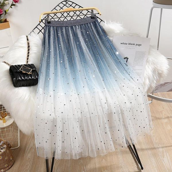 gradient pleated long mesh korean fashion high-waisted vintage spring autumn summer women's clothing skirts vetement femme 2021, Black
gradient pleated long mesh korean fashion high-waisted vintage spring autumn summer women's clothing skirts vetement femme 2021, Black