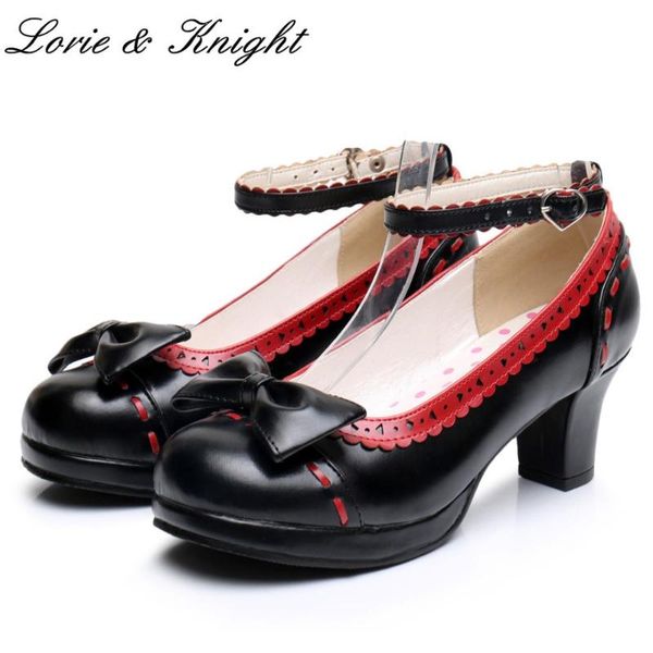 japanese sweet princess mary jane shoes girls lolita cosplay cute bow pu leather high heel dress, Black
japanese sweet princess mary jane shoes girls lolita cosplay cute bow pu leather high heel dress, Black