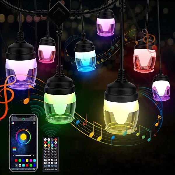 strings color changing string lights outdoor,waterproof party with app control,sync to music,hanging dimmable rgb backyard
strings color changing string lights outdoor,waterproof party with app control,sync to music,hanging dimmable rgb backyard