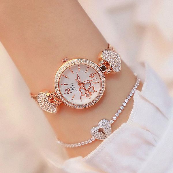 wristwatches bs rose gold women's bracelet watches woman luxury ladies watch clock saat montre femme relogio feminino, Slivery;brown
wristwatches bs rose gold women's bracelet watches woman luxury ladies watch clock saat montre femme relogio feminino, Slivery;brown