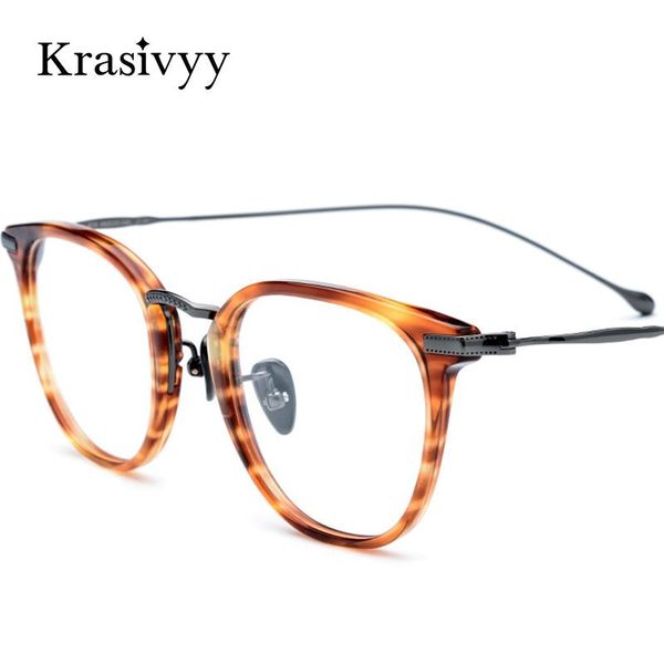 fashion sunglasses frames krasivyy titanium acetate optical glasses frame men vintage prescription eyeglasses women retro round myopia spect, Black
fashion sunglasses frames krasivyy titanium acetate optical glasses frame men vintage prescription eyeglasses women retro round myopia spect, Black