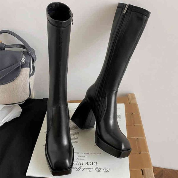 boots mulheres botas longas saltos grossos outono joelho alta bota couro do plutônio senhoras sapatos plataforma zÃper moda calçados feminin, Black
boots mulheres botas longas saltos grossos outono joelho alta bota couro do plutônio senhoras sapatos plataforma zÃper moda calçados feminin, Black