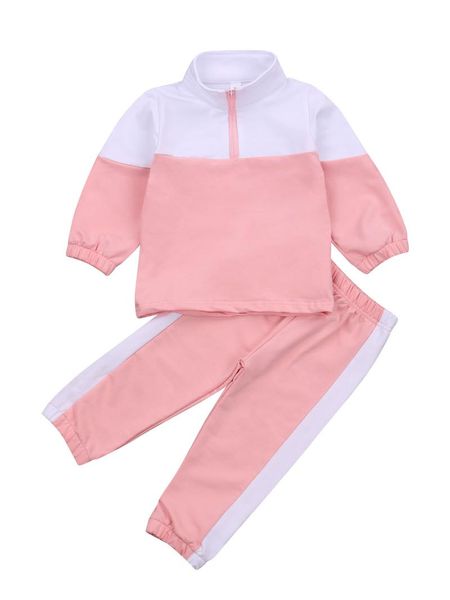 clothing sets 2-7 years toddler baby fall clothes long sleeve patchwork stand collar half zip sweatshirt casual pants 2pcs outfits set, White
clothing sets 2-7 years toddler baby fall clothes long sleeve patchwork stand collar half zip sweatshirt casual pants 2pcs outfits set, White