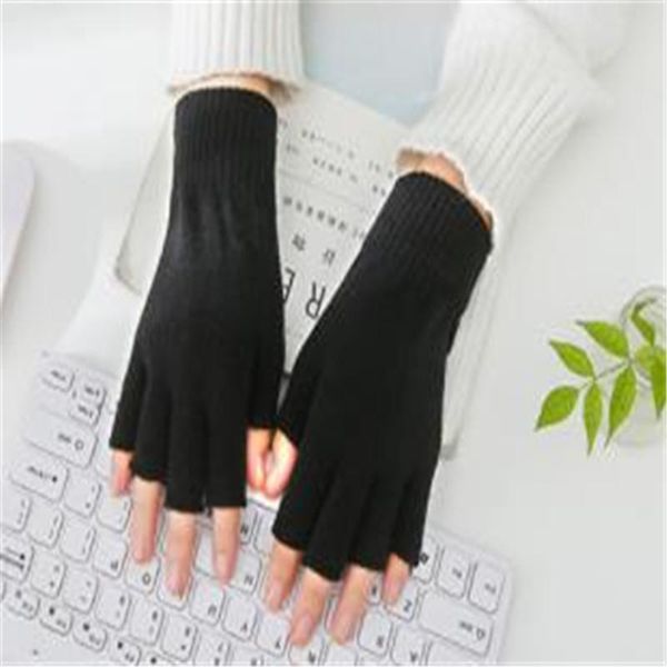 five fingers gloves men women lovers in the fall and winter of pure color acrylic knitted warm half students write office work st-060, Blue;gray
five fingers gloves men women lovers in the fall and winter of pure color acrylic knitted warm half students write office work st-060, Blue;gray