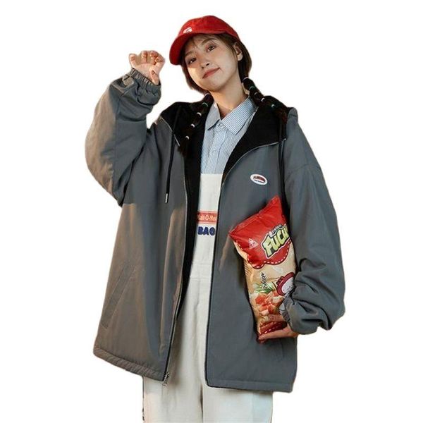 women's jackets arrival quality autumn winter women fashion casual loose leisure style double-sided shaker fleece all-match hooded yout, Black;brown
women's jackets arrival quality autumn winter women fashion casual loose leisure style double-sided shaker fleece all-match hooded yout, Black;brown