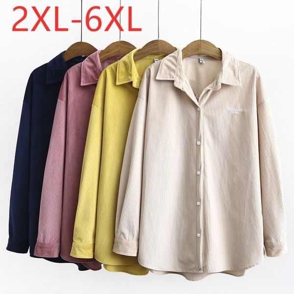 ladies autumn winter plus size for women large blouse long sleeve loose casual button corduroy shirt 3xl 4xl 5xl 6xl women's blouses &, White
ladies autumn winter plus size for women large blouse long sleeve loose casual button corduroy shirt 3xl 4xl 5xl 6xl women's blouses &, White