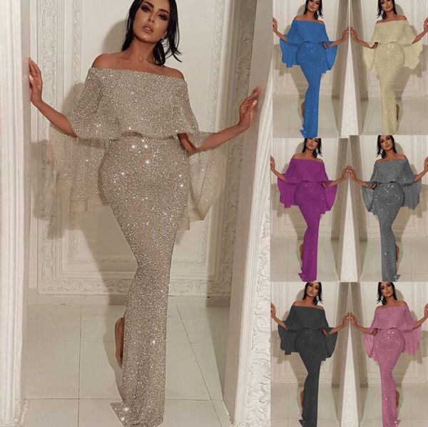 casual dresses bling word shoulder ruffle party dress bag hip slit wrap long elegant pencil tight maxi vintage vestido mujer 3r82, Black;gray
casual dresses bling word shoulder ruffle party dress bag hip slit wrap long elegant pencil tight maxi vintage vestido mujer 3r82, Black;gray