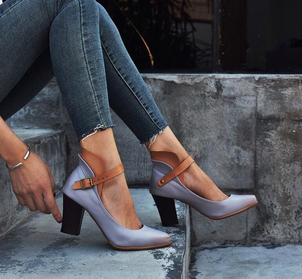 dress shoes summer women pumps sandals high heels ankle strap casual comfort thick-bottom female sandalias, Black
dress shoes summer women pumps sandals high heels ankle strap casual comfort thick-bottom female sandalias, Black